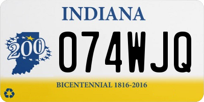 IN license plate 074WJQ