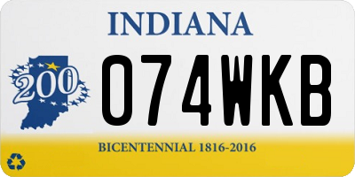 IN license plate 074WKB