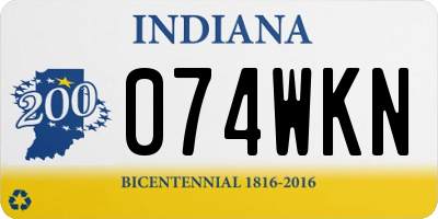 IN license plate 074WKN
