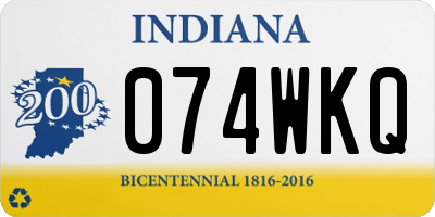IN license plate 074WKQ