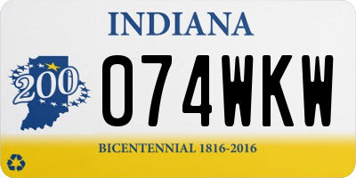 IN license plate 074WKW