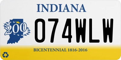 IN license plate 074WLW