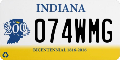 IN license plate 074WMG