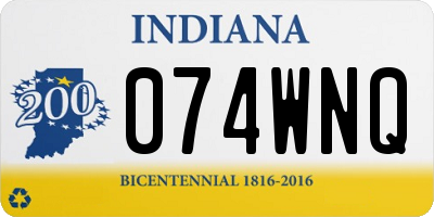 IN license plate 074WNQ