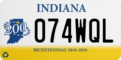 IN license plate 074WQL