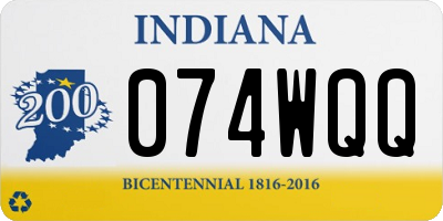 IN license plate 074WQQ