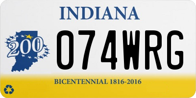IN license plate 074WRG