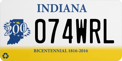 IN license plate 074WRL