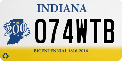 IN license plate 074WTB