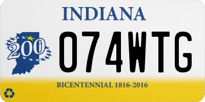 IN license plate 074WTG