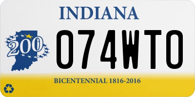 IN license plate 074WTO
