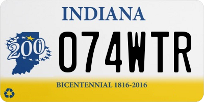 IN license plate 074WTR