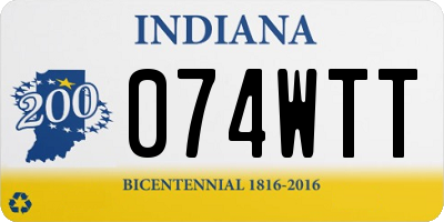 IN license plate 074WTT