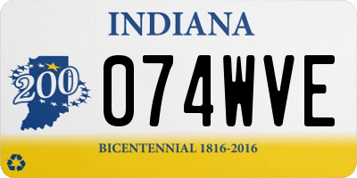 IN license plate 074WVE