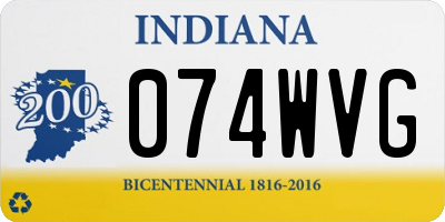 IN license plate 074WVG
