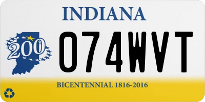 IN license plate 074WVT