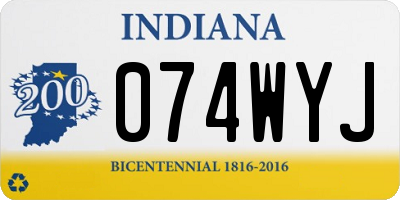 IN license plate 074WYJ