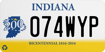 IN license plate 074WYP