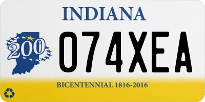 IN license plate 074XEA