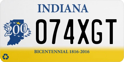 IN license plate 074XGT