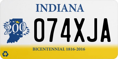 IN license plate 074XJA