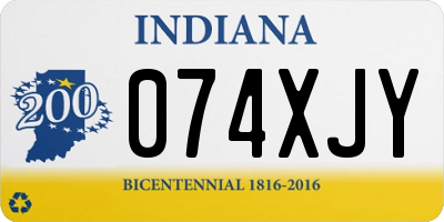 IN license plate 074XJY