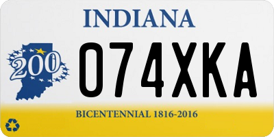 IN license plate 074XKA