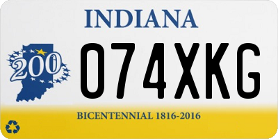 IN license plate 074XKG