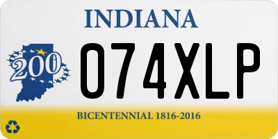 IN license plate 074XLP
