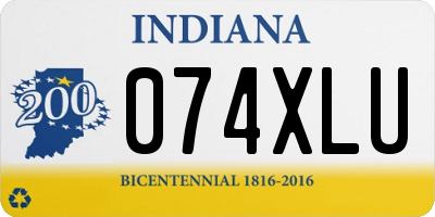 IN license plate 074XLU