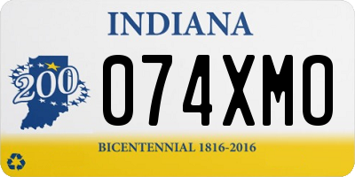 IN license plate 074XMO