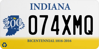 IN license plate 074XMQ