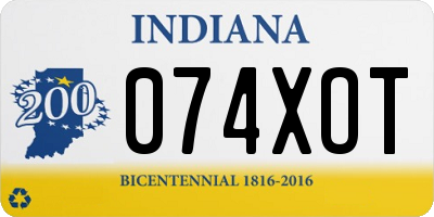 IN license plate 074XOT