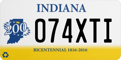 IN license plate 074XTI