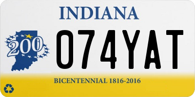 IN license plate 074YAT