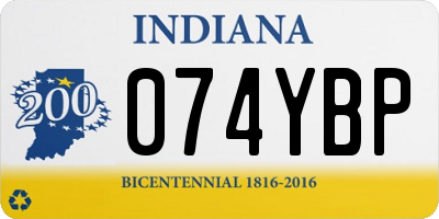 IN license plate 074YBP