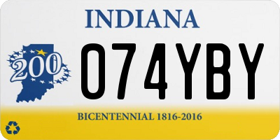 IN license plate 074YBY