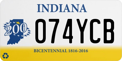IN license plate 074YCB