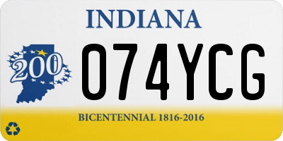 IN license plate 074YCG