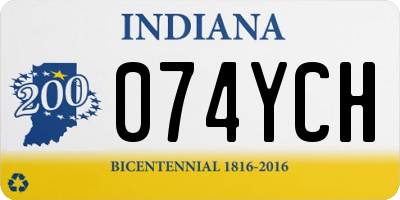 IN license plate 074YCH