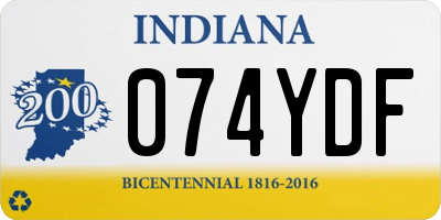 IN license plate 074YDF