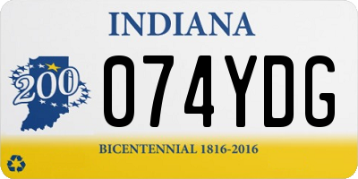 IN license plate 074YDG
