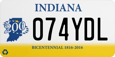 IN license plate 074YDL