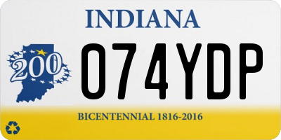 IN license plate 074YDP