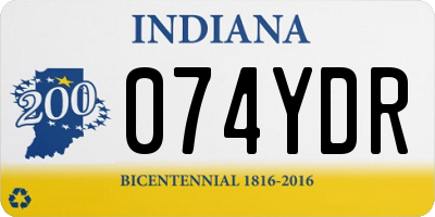 IN license plate 074YDR