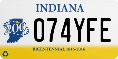 IN license plate 074YFE
