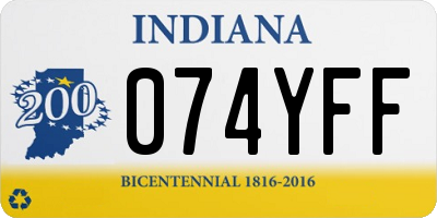 IN license plate 074YFF