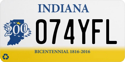 IN license plate 074YFL
