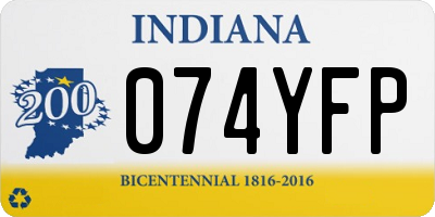 IN license plate 074YFP