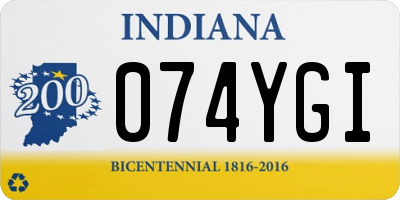 IN license plate 074YGI